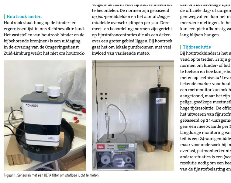 Artikel over hinder door houtrook in Tijdschrift Lucht December 2023